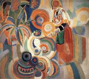 Delaunay, Robert Tall Portuguese-s fem oil painting reproduction